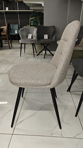 Стул на металлокаркасе Texas 1 поворотный бежевый / черный из шоурума 4